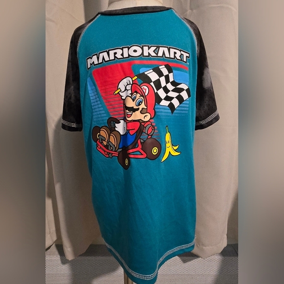 jumping beans Other - Jumping Beans Mario Kart Teal and Black Graphic T-Shirt